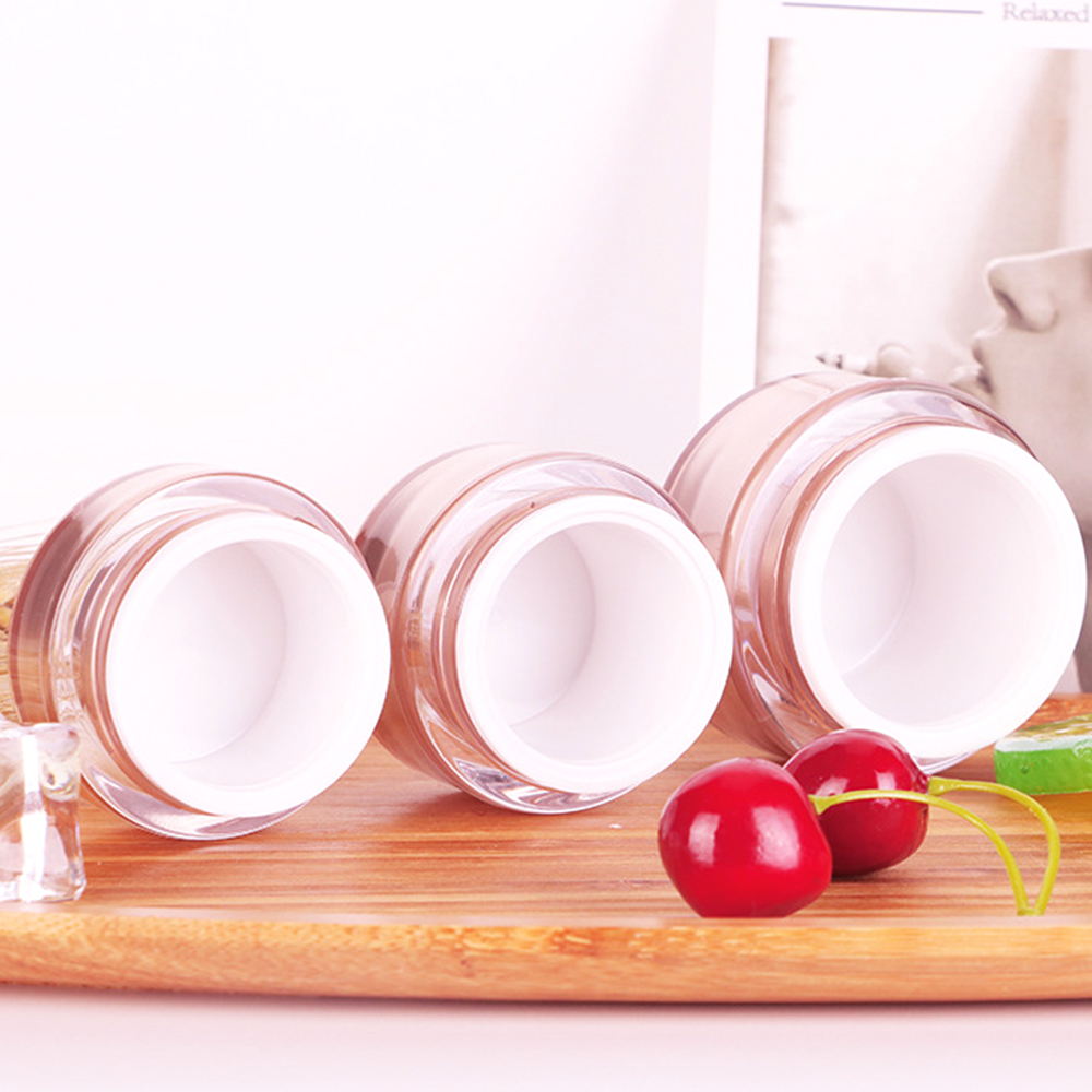 High End Cosmetic Packaging Skin Care Face Cream Container Coral Round 20g 30g 50g PS Cosmetic Jar