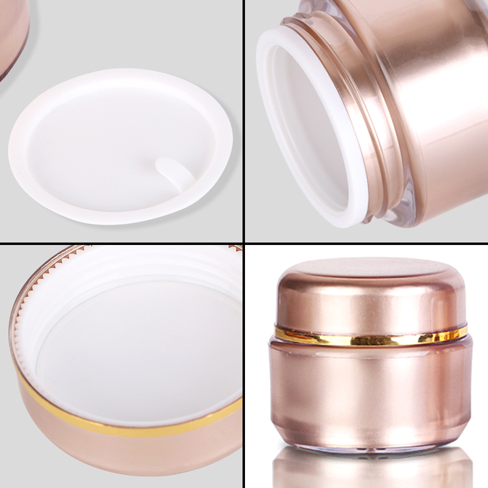 High End Cosmetic Packaging Skin Care Face Cream Container Coral Round 20g 30g 50g PS Cosmetic Jar