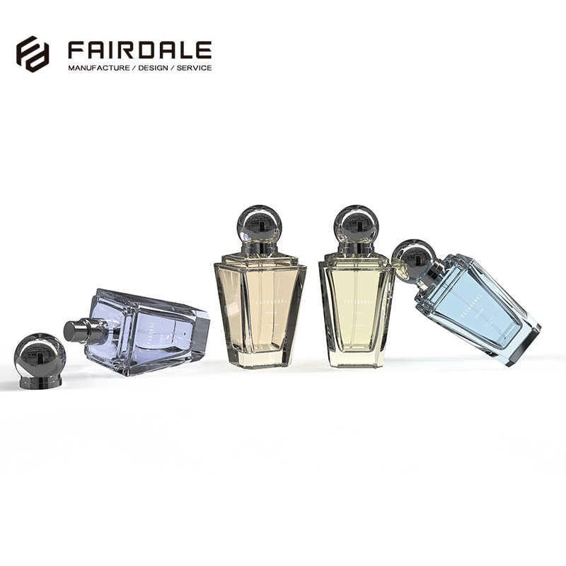 High End Custom Square Luxury 50ml Empty Perfume Glass Bottle Wholesale Perfume Bottle