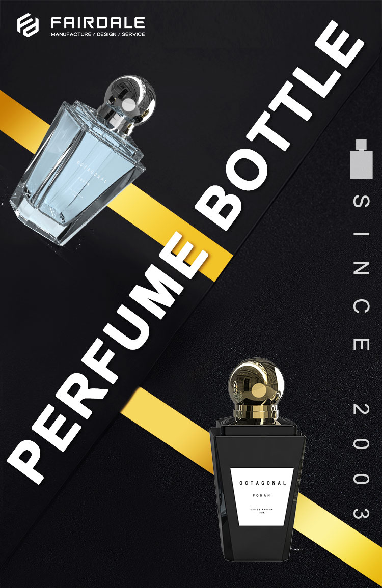 High End Custom Square Luxury 50ml Empty Perfume Glass Bottle Wholesale Perfume Bottle