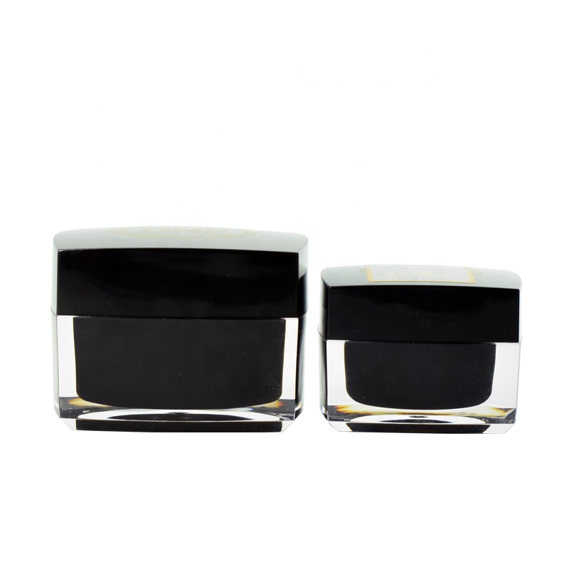 High End Empty Square Acrylic Jar Crystal Acrylic Cosmetic Cream Cosmetic Jar
