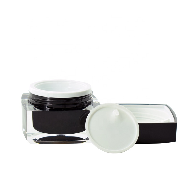 High End Empty Square Acrylic Jar Crystal Acrylic Cosmetic Cream Cosmetic Jar