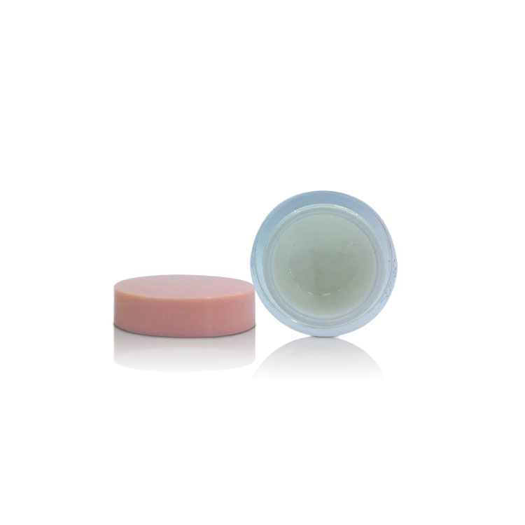 High End Luxury Acrylic Double Layer Facial Cream Skin Care Packaging Plastic Container Jar with Pink Lid