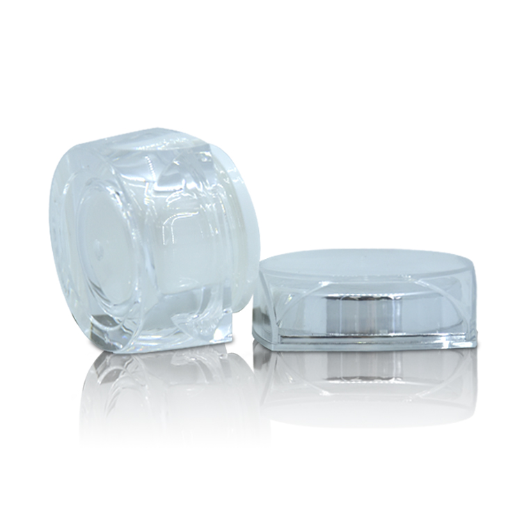 High End Personal Care 15g Acrylic Double Wall Cream Jar Use for Facial Cream Mask Skincare Plastic Jar