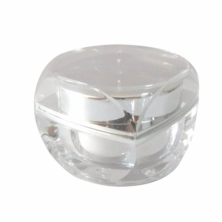 High End Personal Care 15g Acrylic Double Wall Cream Jar Use for Facial Cream Mask Skincare Plastic Jar