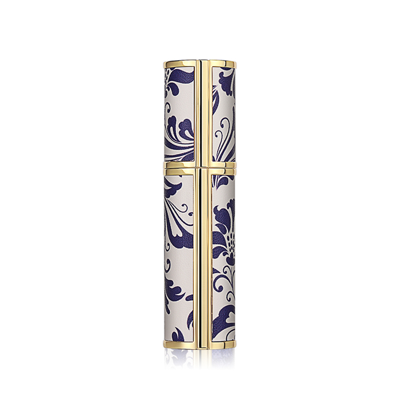 High End Portable Exquisite 5 ml Blue Porcelain Perfume Bottle Fine Mist Spray