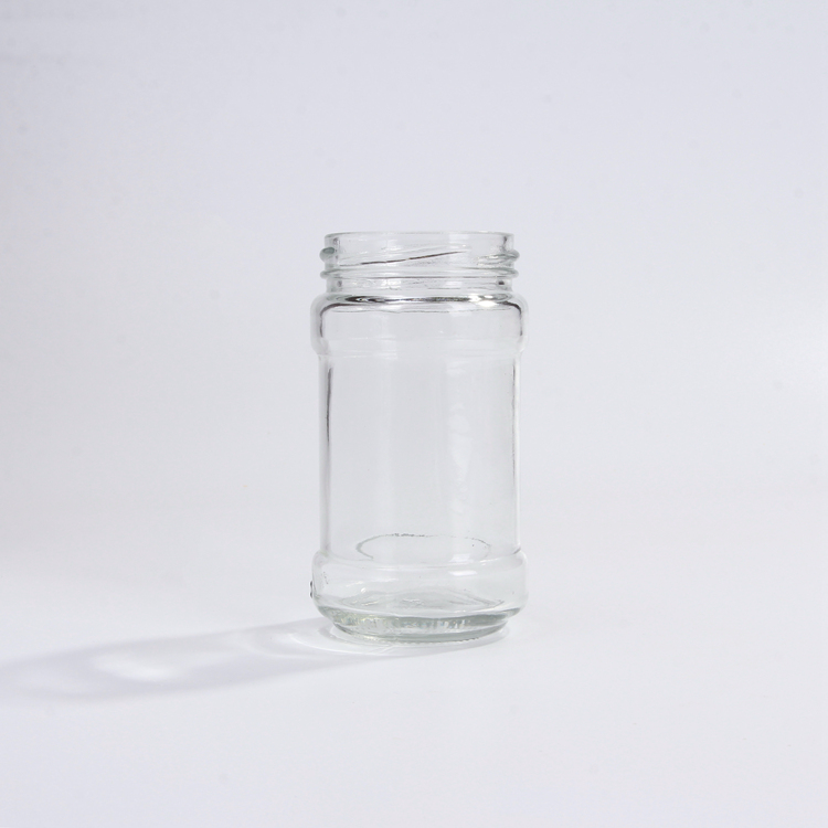 High Flint Food Glass Jars And Containers 250ml 8oz With Golden Lid For Sauce Packaging