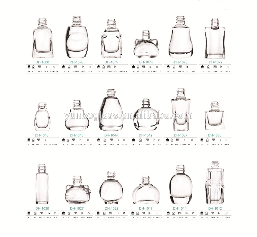 High Flint Nail Polish Bottle with Long Cap