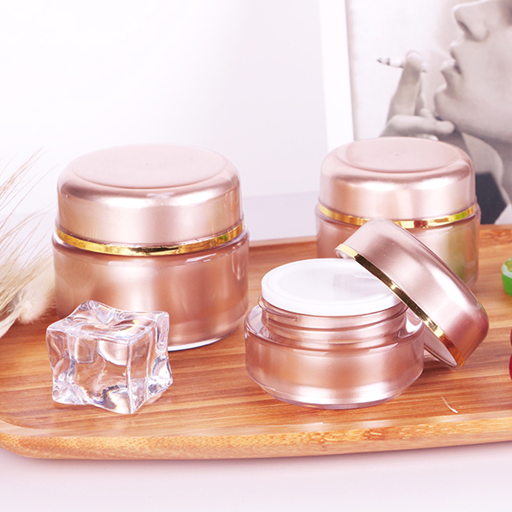 High Grade 20g 30g 40g Rose Gold Face Cream PS Jar PS Cream Containers