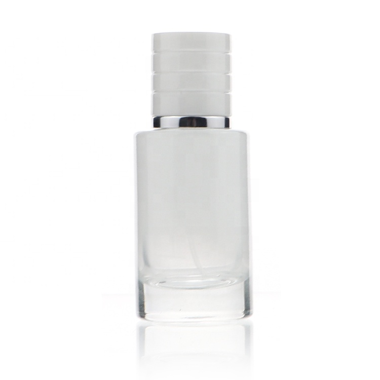 High Grade Cheap White Cylinder 30ml Glass Perfume Bottles Japan