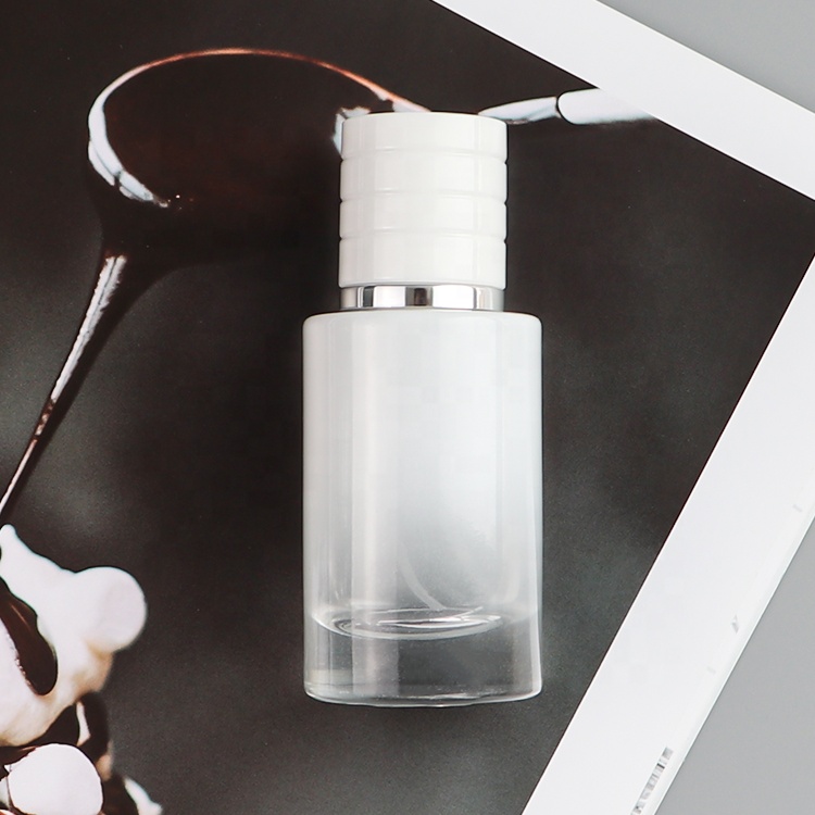High Grade Cheap White Cylinder 30ml Glass Perfume Bottles Japan