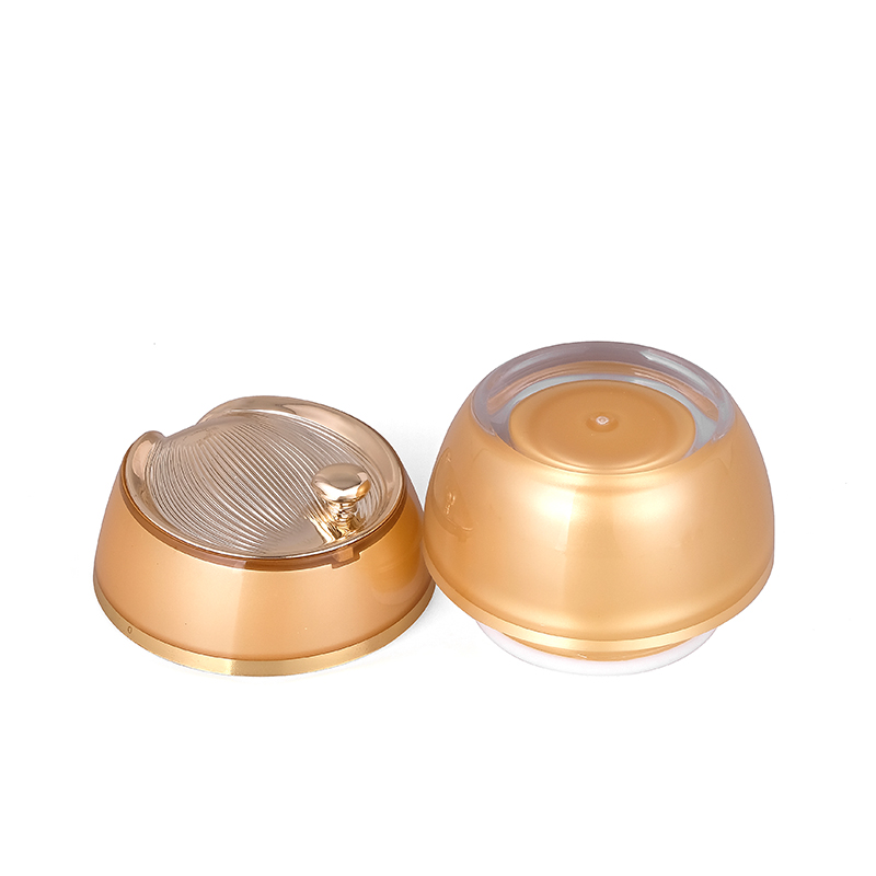 High-Grade In stock 20g Acrylic Gold Cream Jar for Cosmetic Packaging