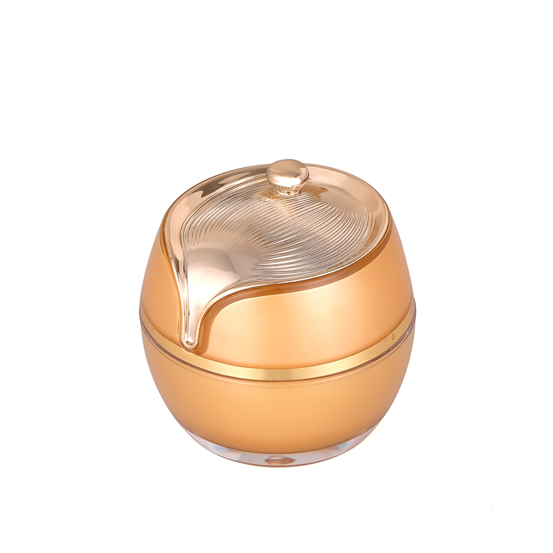 High-Grade In stock 5 g Acrylic Gold Cream Jar for Cosmetic Packaging