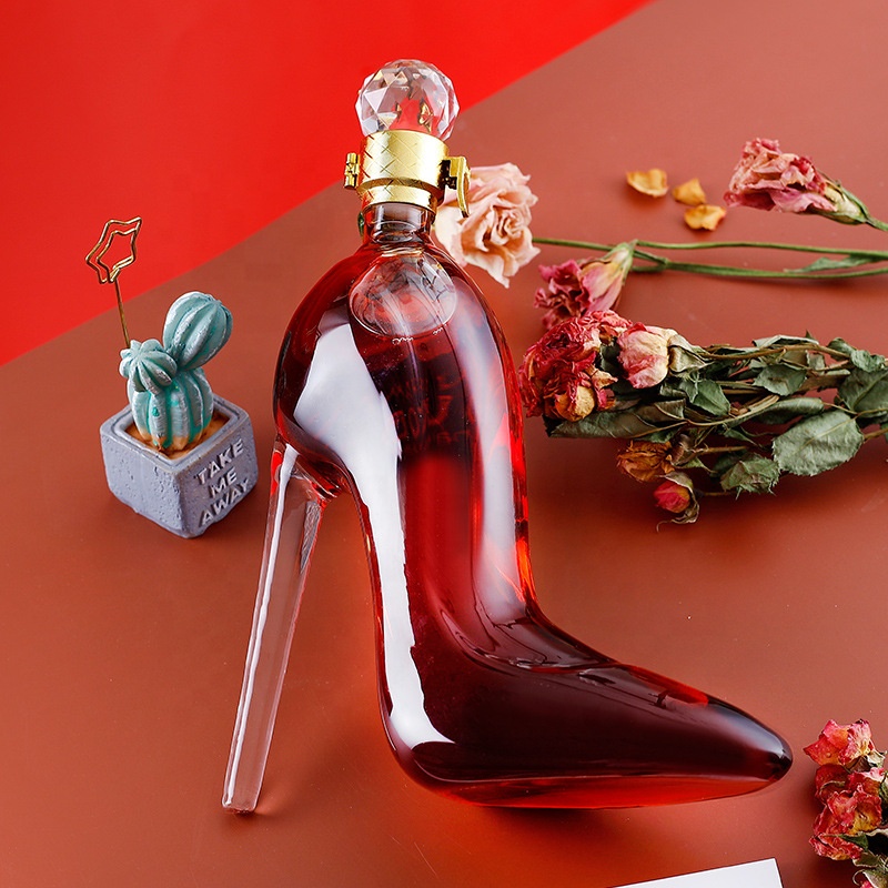High Heels Decanter Explosion High-Heeled Style Vodka Glass wine bottle whisky decanter cheap wine decanter
