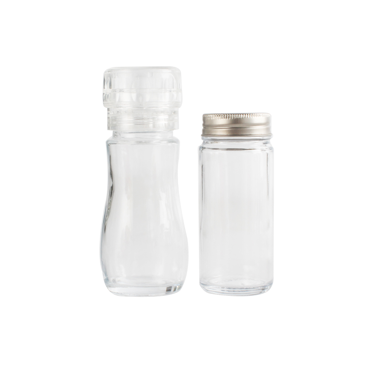 High Performance customized 80ml glass grinding bottles kitchen accessories plastic pepper mill manual