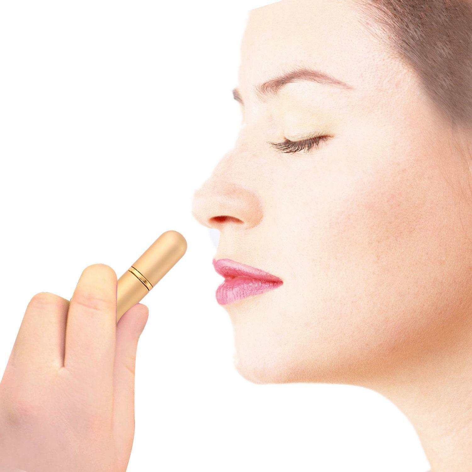 High Quality 10 Colors Essential Oil Metal Aromatherapy Inhaler Blank Nasal Inhaler Tube Bottles Refill Metal Aluminum Inhalers