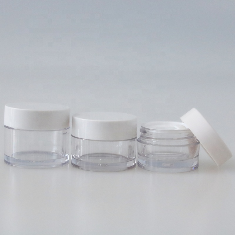 High Quality 100g PETG Plastic Thick Wall Cosmetic Cream Jar With White Lid