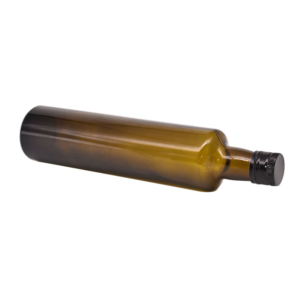 High Quality 100ml 500 ml and 750 ml green brown round square marasca olive oil glass bottles in stock