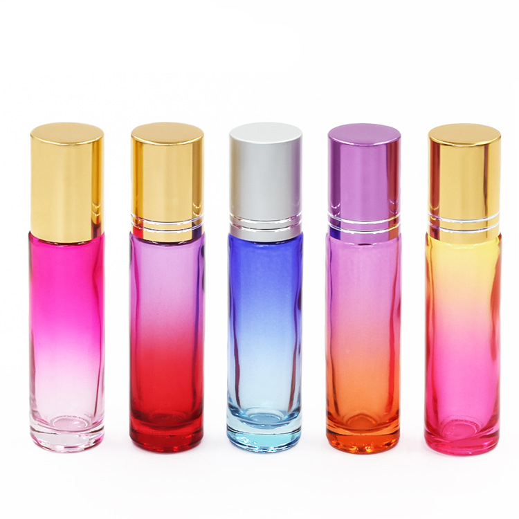 High Quality 10ml 10 ml Essential Oil Roll On Glass Bottle Perfume Roll Bottle With Roller Ball