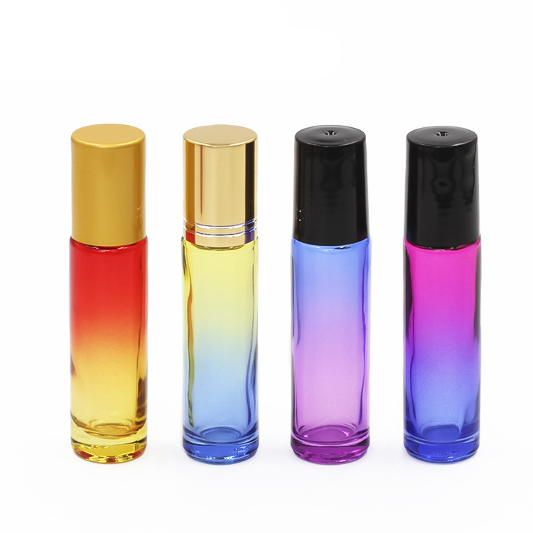 High Quality 10ml 10 ml Essential Oil Roll On Glass Bottle Perfume Roll Bottle With Roller Ball