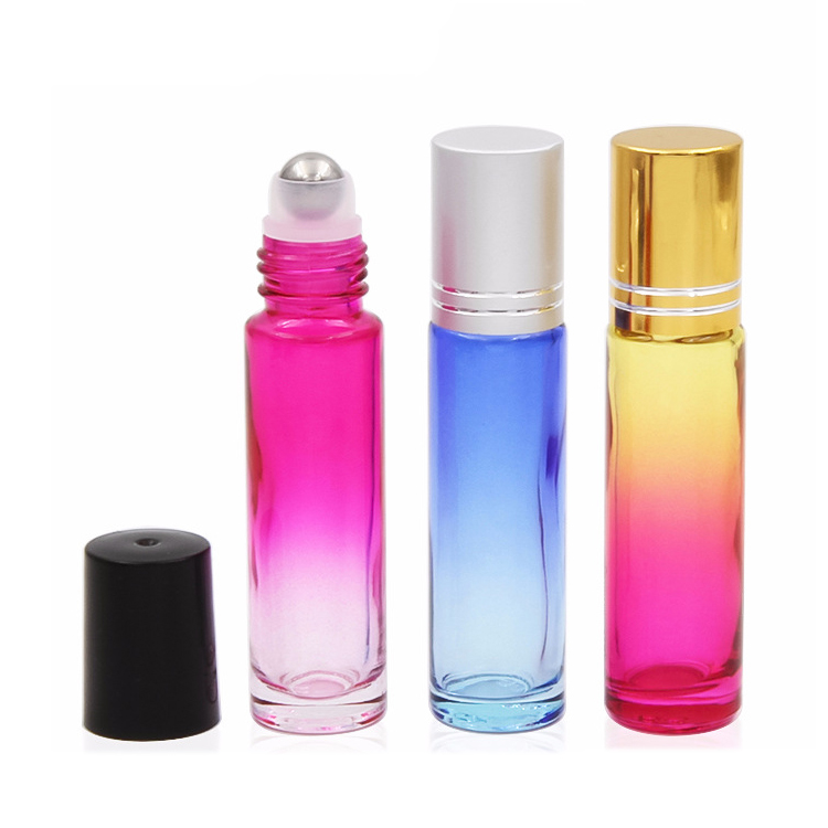 High Quality 10ml 10 ml Essential Oil Roll On Glass Bottle Perfume Roll Bottle With Roller Ball