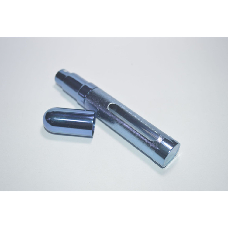 High Quality 12 ml refillable empty travel pocket aluminum attar perfume atomizer bottle with pump