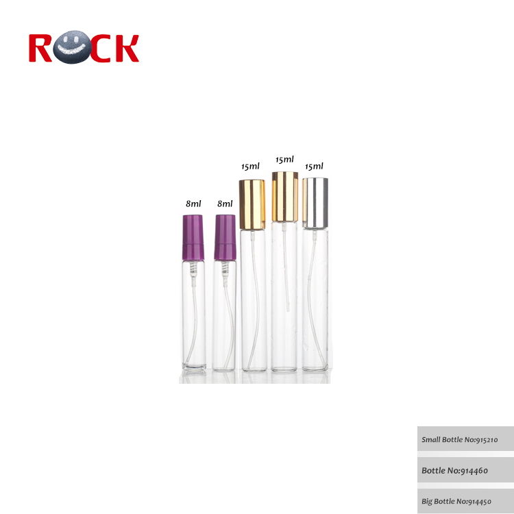 High Quality 15ML 8ML Best Cheap Tester Glass Perfume Tube Bottle