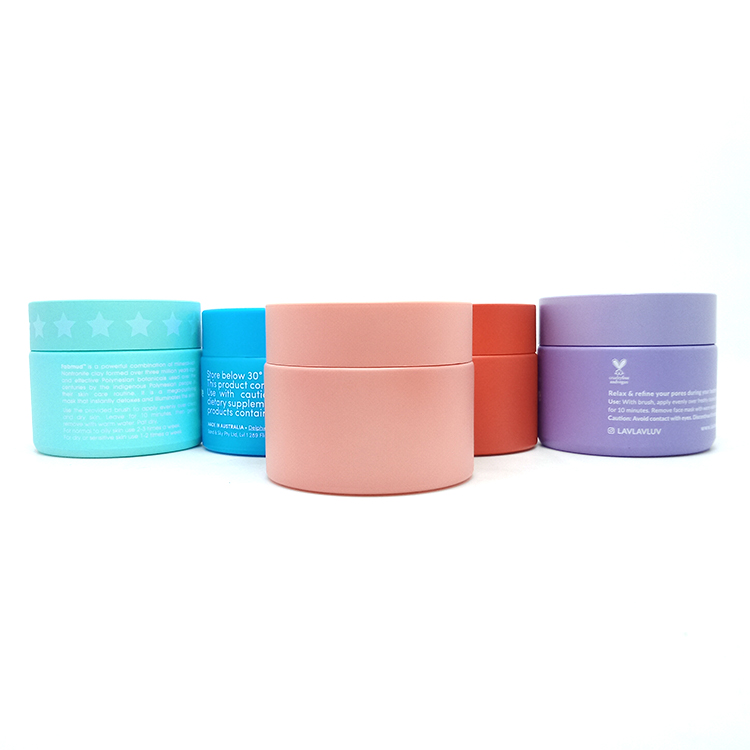 High Quality 15g 20g 30g 50g 100g purple and white Opal White Glass Jar For Skincare