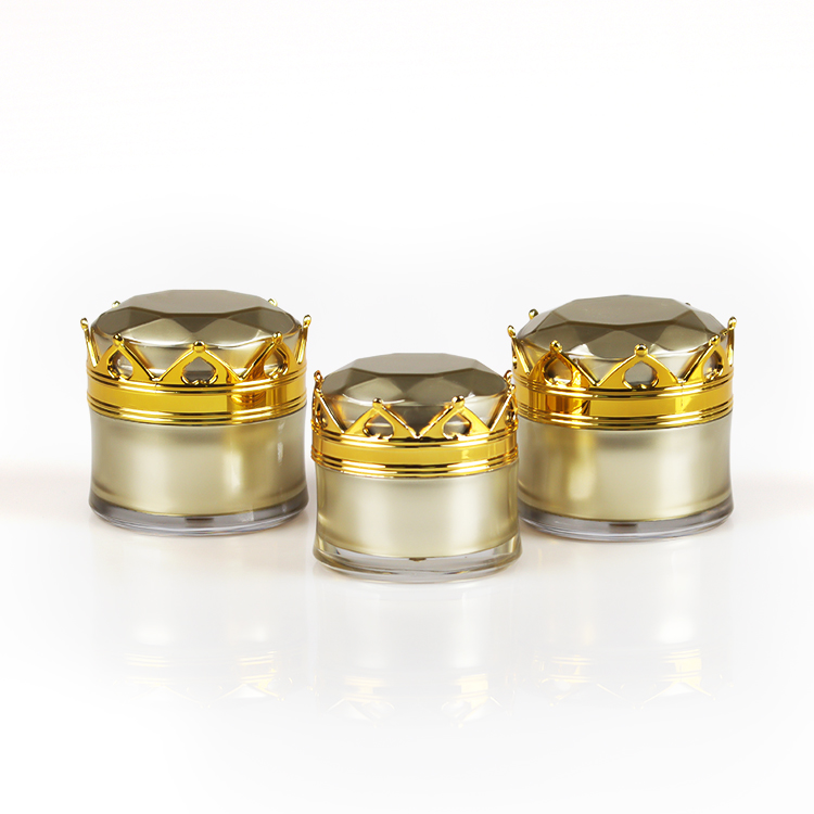 High Quality 15g Refillable Containers Double Wall Acrylic Cosmetic Jar