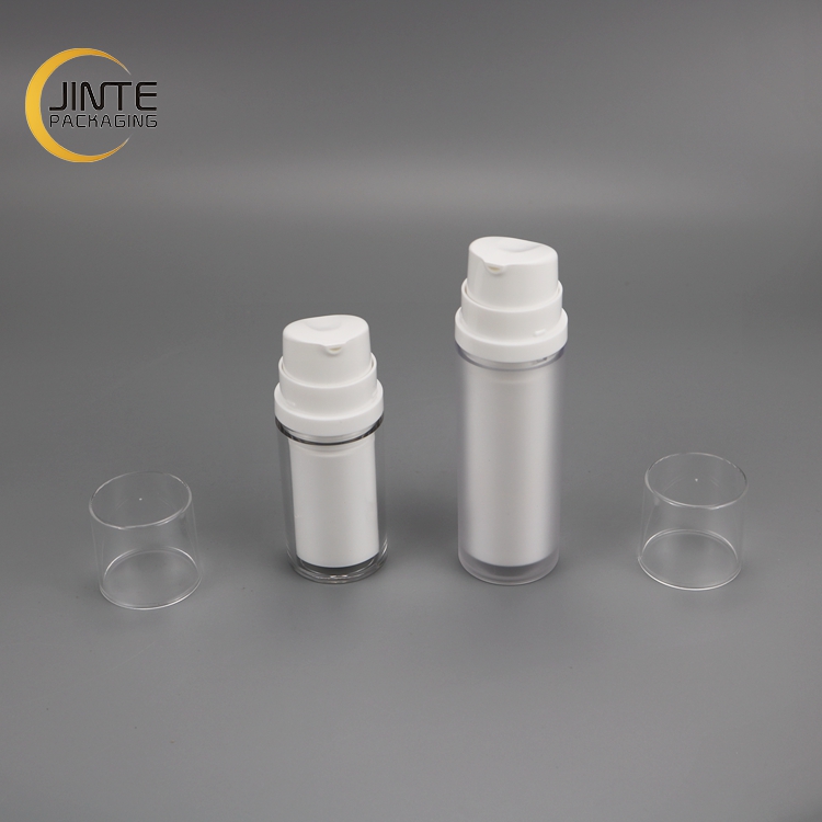 High Quality 15ml 30ml 50ml Frosted Double Wall Empty Pump Plastic Bottle and Customized PETG plastic jar container