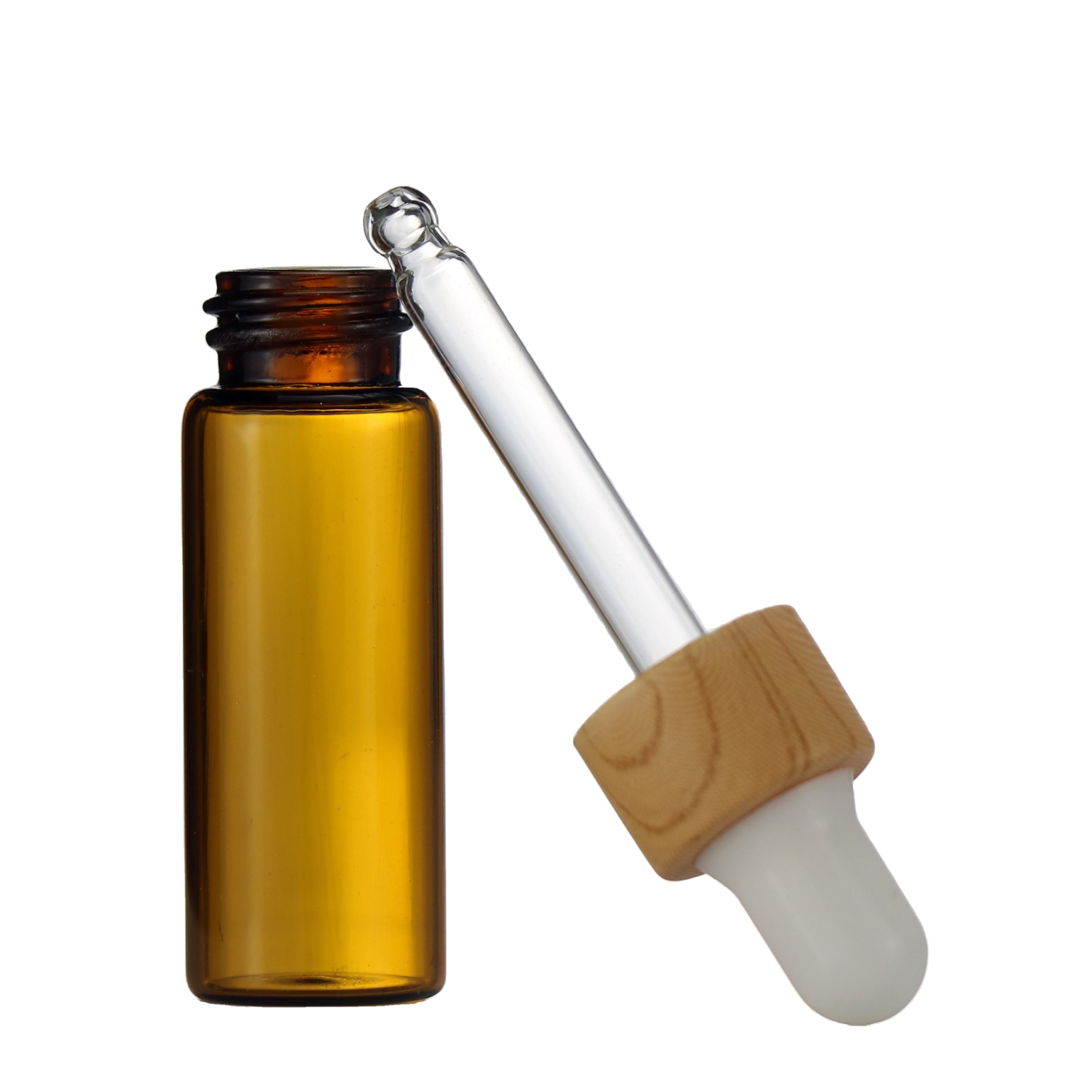 High Quality 1ml 2ml 3ml 5ml amber glass dropper bottle essential CBD oil perfume sample testing vial 5ml tincture bottle