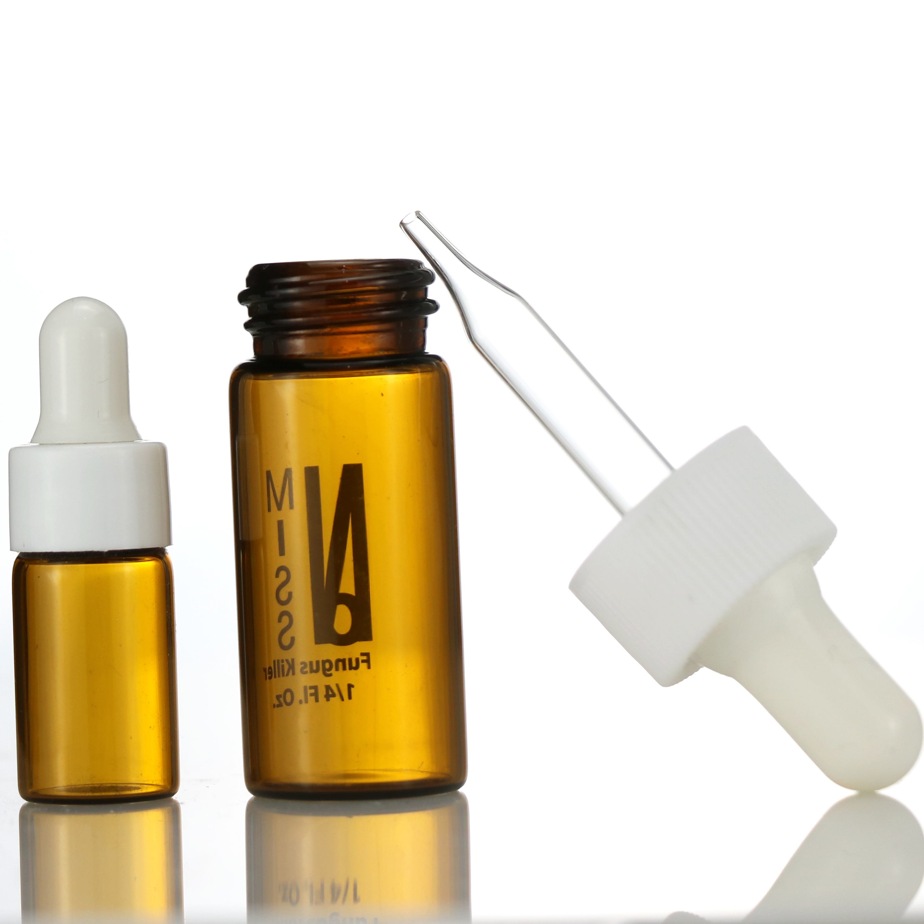 High Quality 1ml 2ml 3ml 5ml amber glass dropper bottle essential CBD oil perfume sample testing vial 5ml tincture bottle