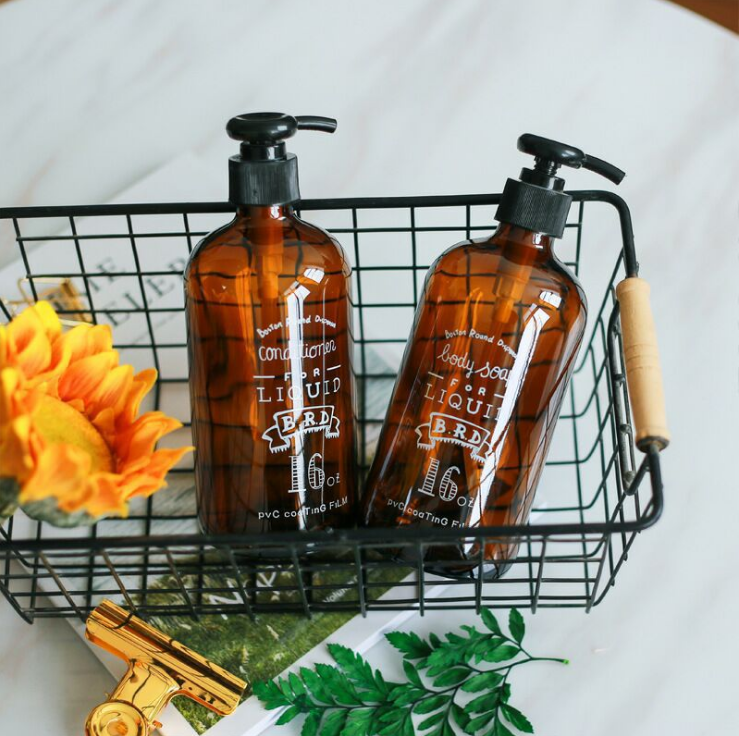 High Quality 250ML Brown Color Soap Foam Bottle For Kitchen Or Bathroom Counter-top