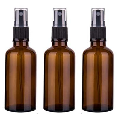 High Quality 2oz Amber Glass Spray Bottles for Essential Oils, Small Empty Spray Bottle, Fine Mist Spray