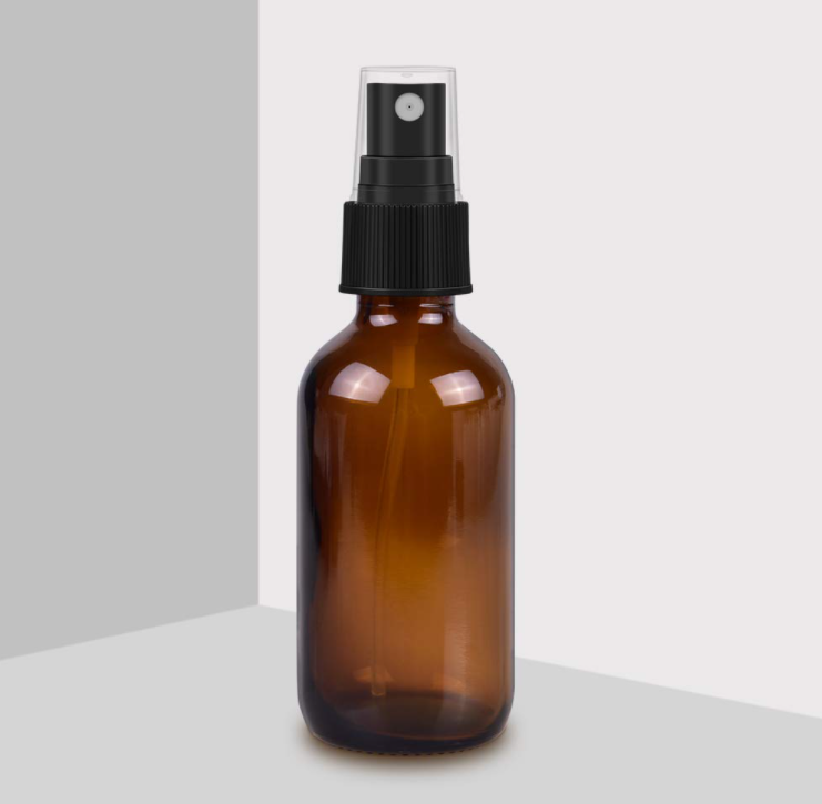 High Quality 2oz Amber Glass Spray Bottles for Essential Oils, Small Empty Spray Bottle, Fine Mist Spray
