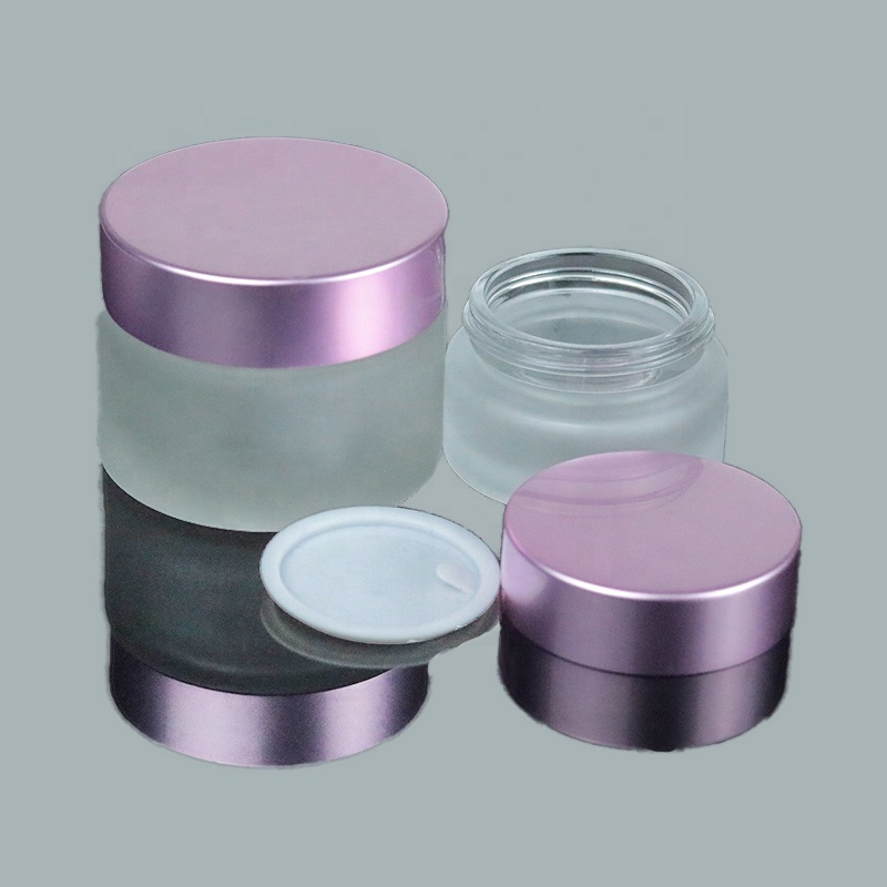 High Quality 30 ml Cosmetic Glass Jars Containers Frosted Glass Cream Jar with UV Lid (GJM24)