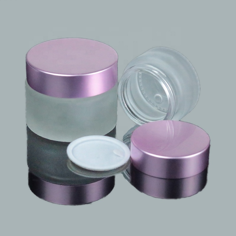 High Quality 30 ml Cosmetic Glass Jars Containers Frosted Glass Cream Jar with UV Lid (GJM24)