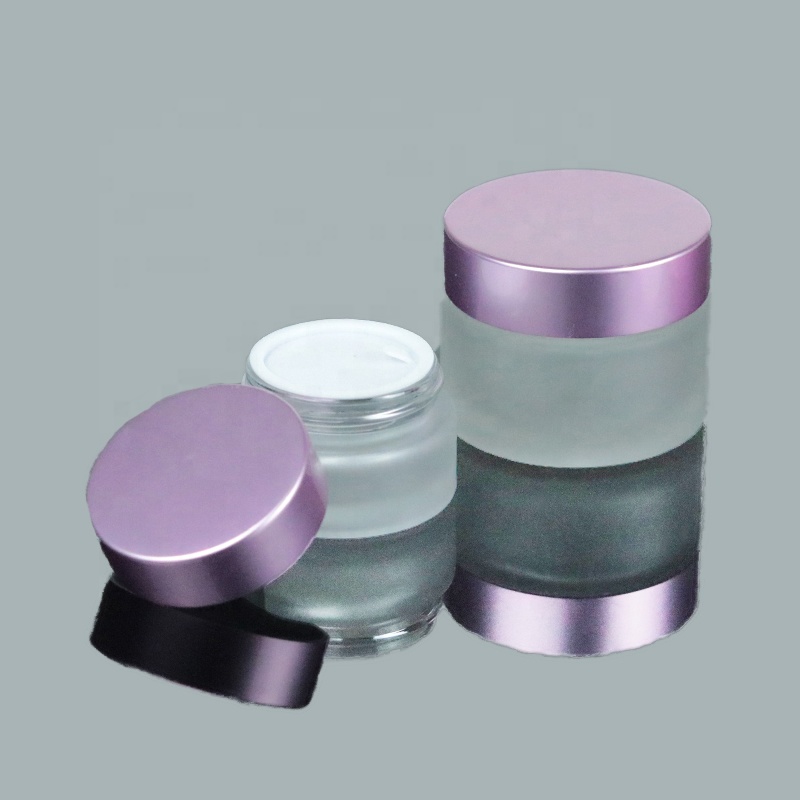 High Quality 30 ml Cosmetic Glass Jars Containers Frosted Glass Cream Jar with UV Lid (GJM24)