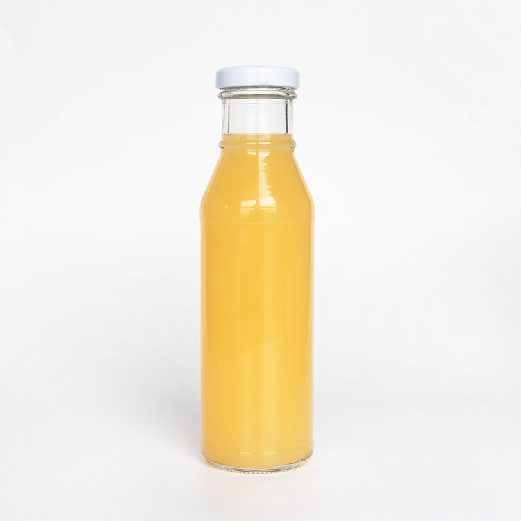 High Quality 300ml 360ml Glass hot Sauce Bottle for Chilli With Metal Screw Lid 10oz 12oz Ring Neck Sauce Bottles