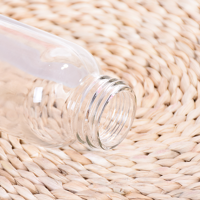 High Quality 300ml 500 ml Slim Round Glass Beverage Fruit Juice Bottles Lemon Juice/soda water bottle With Aluminium Cap