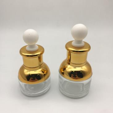 High Quality 30Ml 60Ml Clear Round Essential Oil Glass Dropper for Cosmetic Essential Oil Bottles