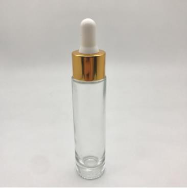 High Quality 30Ml 60Ml Clear Round Essential Oil Glass Dropper for Cosmetic Essential Oil Bottles
