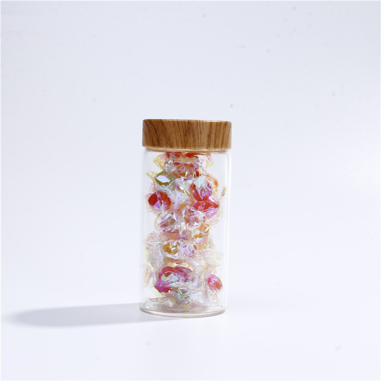 High Quality 30g 50g 100g Eco Friendly Cosmetic Containers Glass Bamboo Cosmetic Jar
