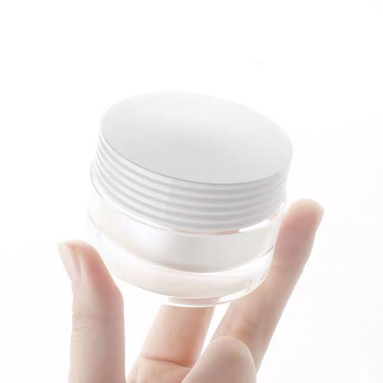 High Quality 30g 50g Green Gold Square Acrylic Cream Jar Containers