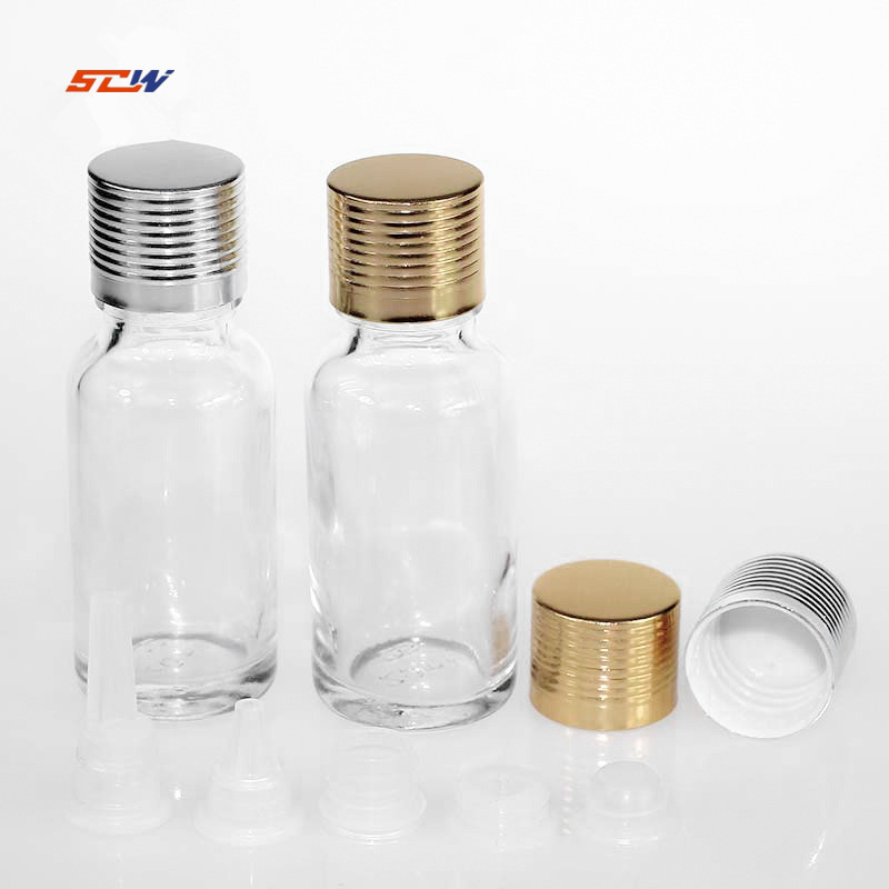 High Quality 30ml transparent essential oil bottle perfume essential oil glass bottles