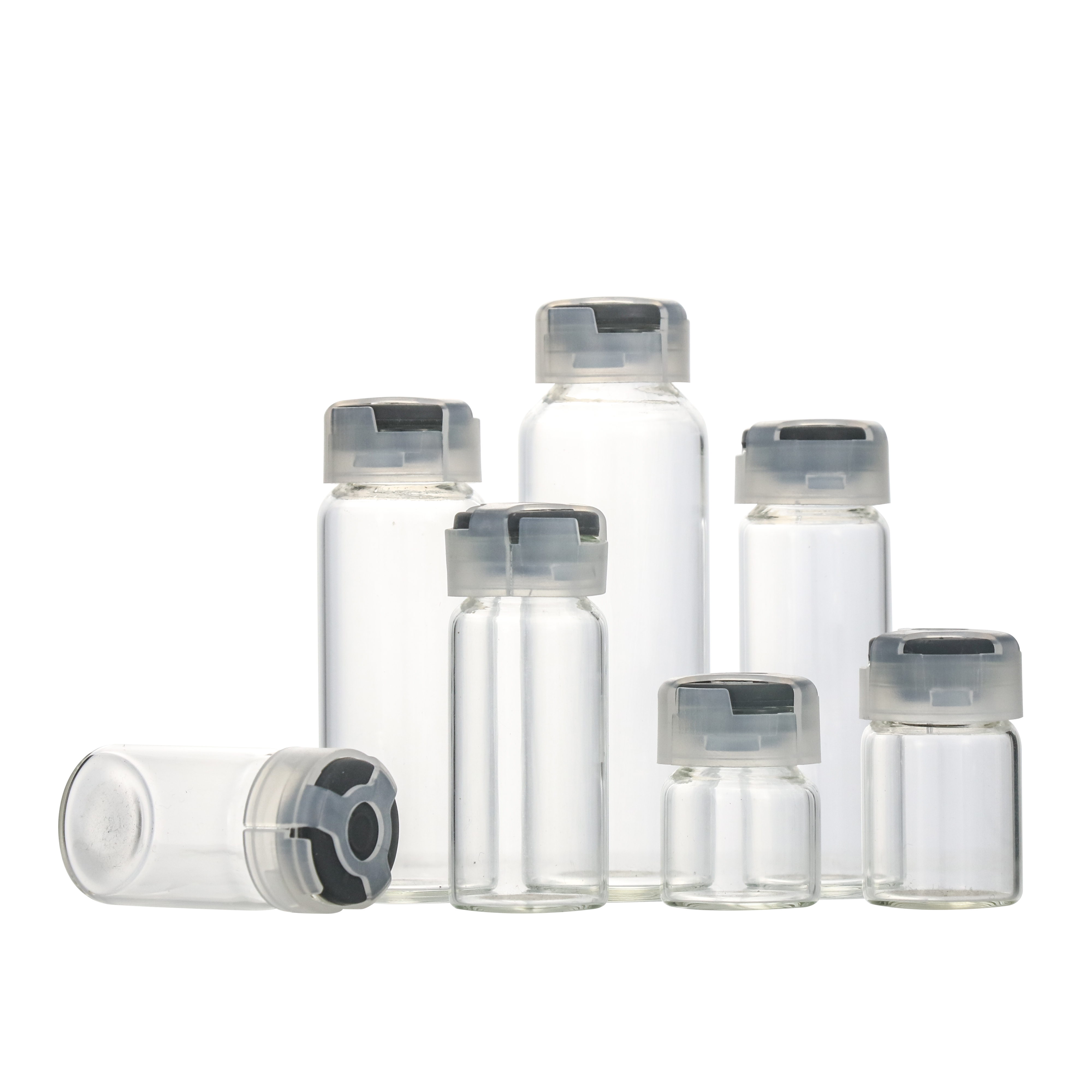High Quality 37mm flat bottom glass test tubes with cork small glass bottle tube with corks top