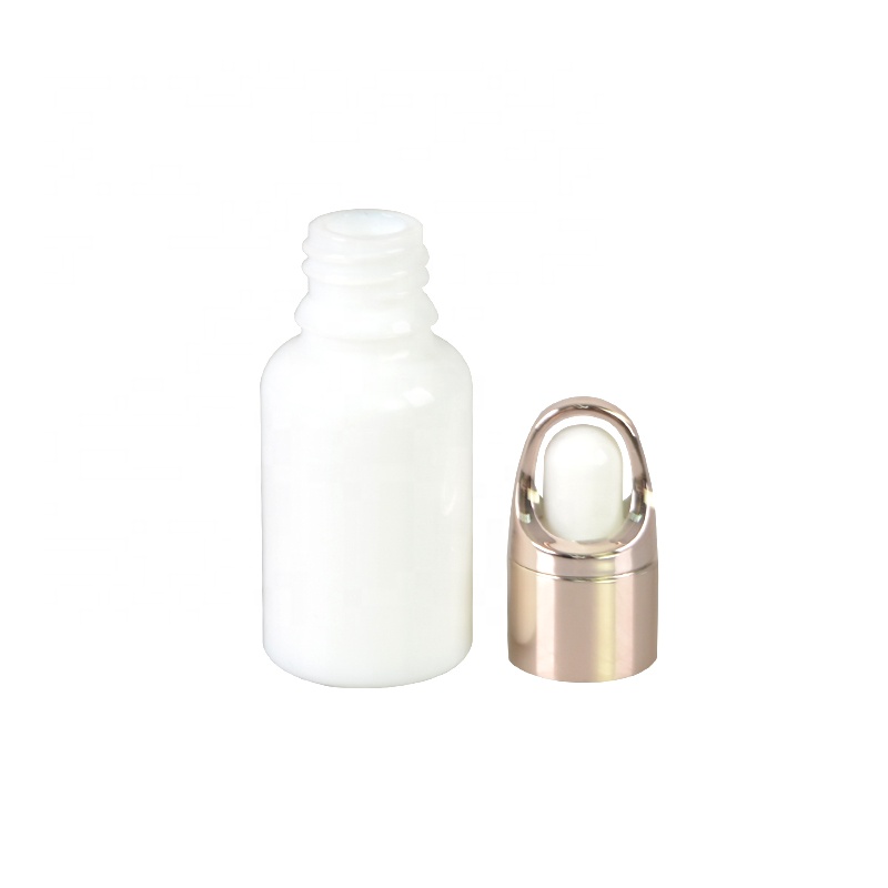 High Quality 50G Opal White Glass Bottle And Jar For Skincare