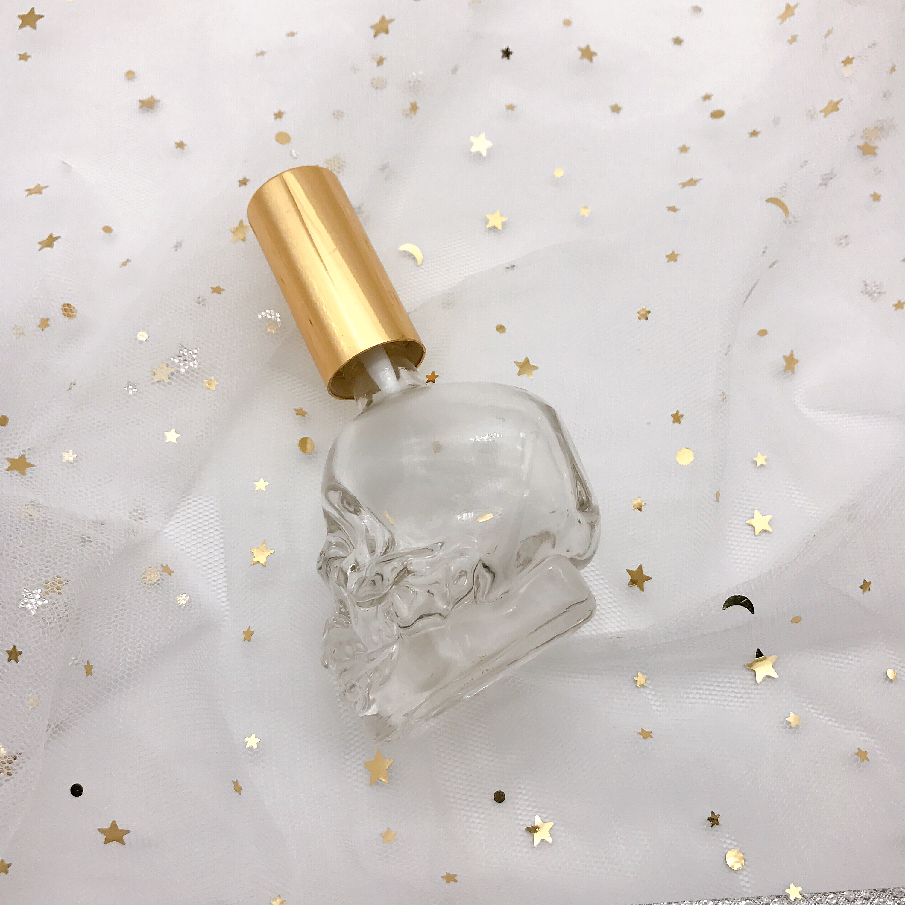 High Quality 50ML Skull Glass Perfume Bottles For Cosmetics