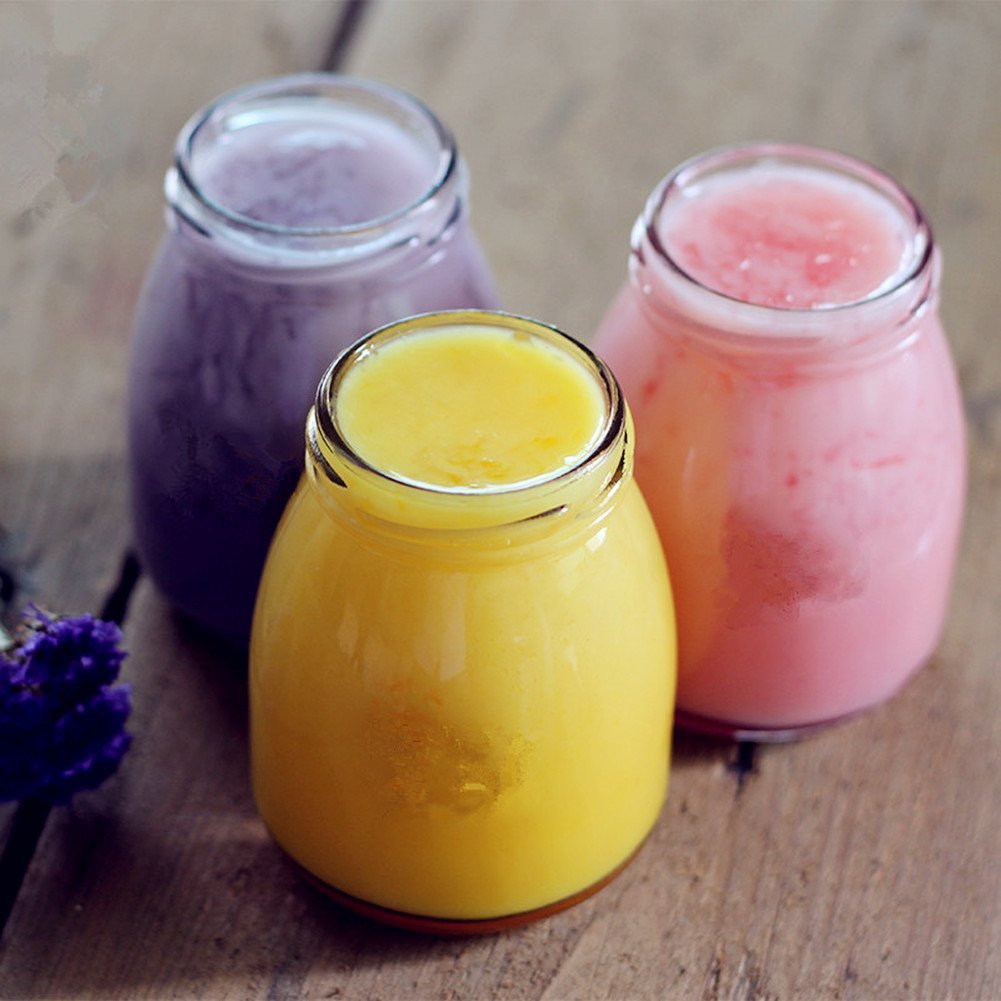 High Quality 50ml 100ml 150ml 200ml Glass Jars in Bulk Suppliers Storage Food Wholesale Pudding Glass Jar with Lids