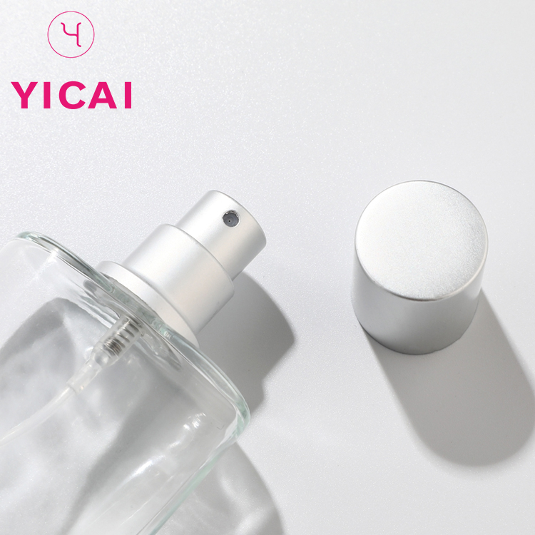 High Quality 50ml 80ml 100ml Square Frosted Glass Perfume Atomizer Spray Bottle